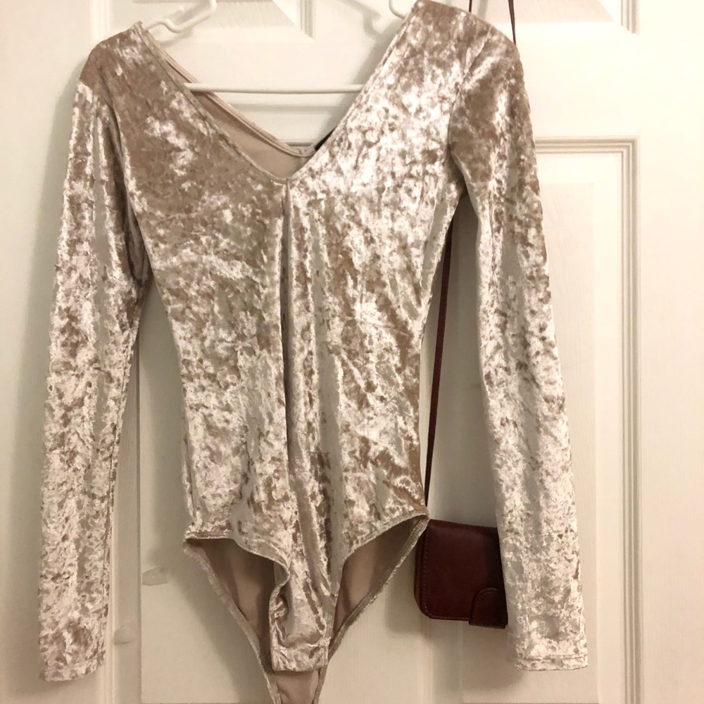 Pacsun suede bodysuit